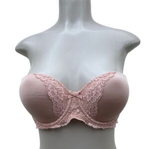 Victoria’s Secret Bra Women's 34D Rose Blush Strapless Dream Angels Multi Way